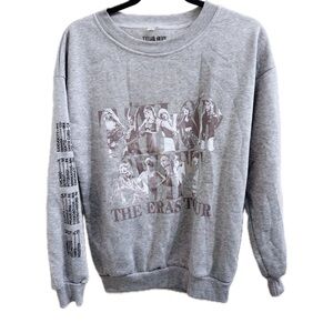 Taylor Swift Eras Tour 2023 Crew Neck Sweatshirt in Gray